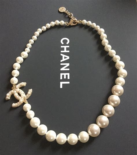 short chanel pearl necklace|cost of Chanel pearl necklace.